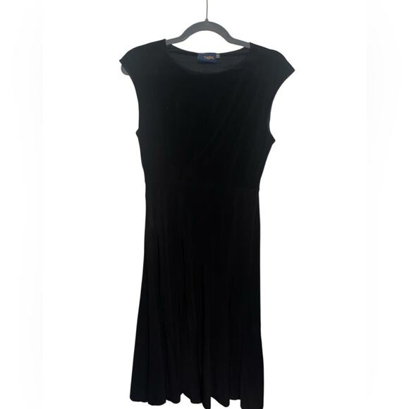 Just Taylor Long Black Elegant Dress Size 6 - Picture 1 of 3